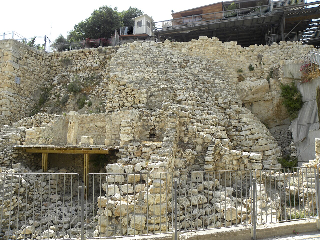 The Stepped Stone Structure on the eastern slope of the City of David