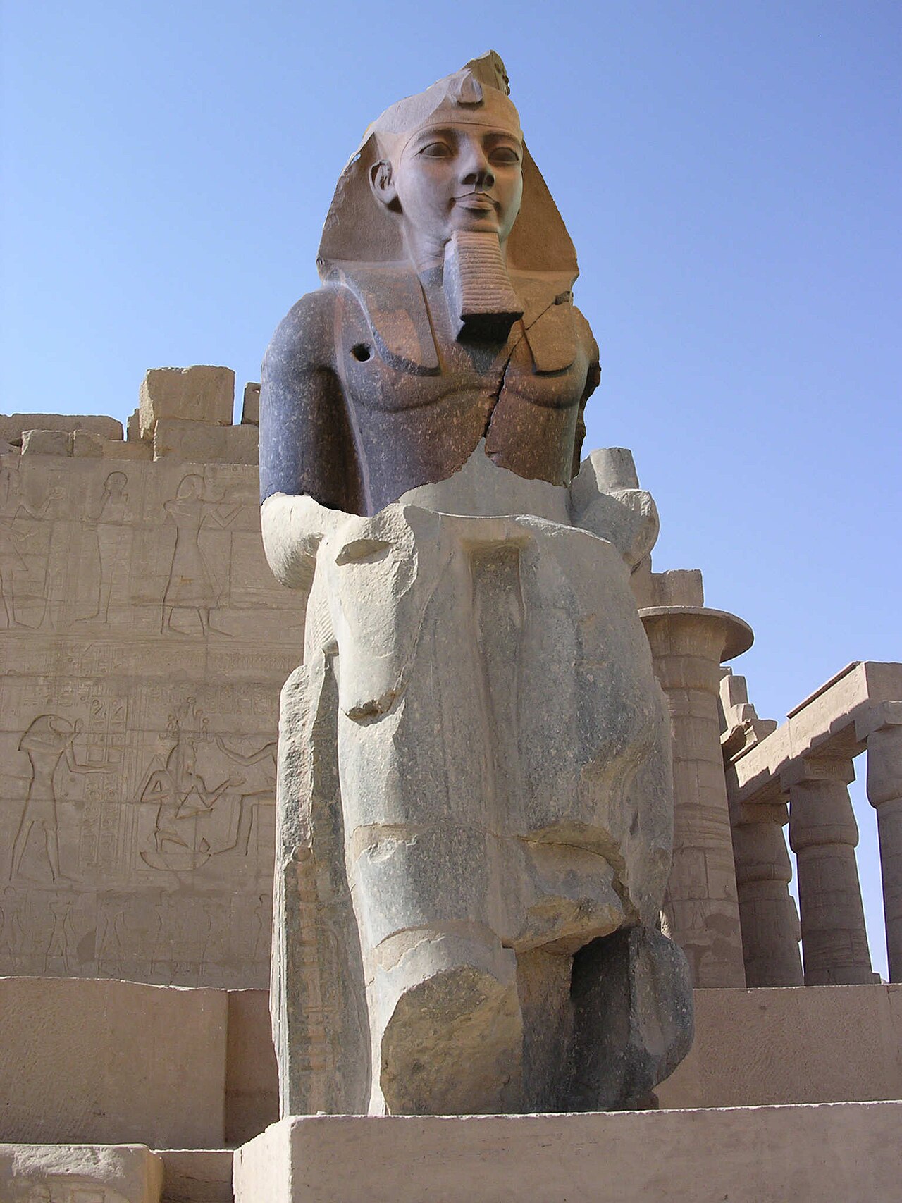 A colossal statue of Ramesses II, builder of Pi-Ramesse