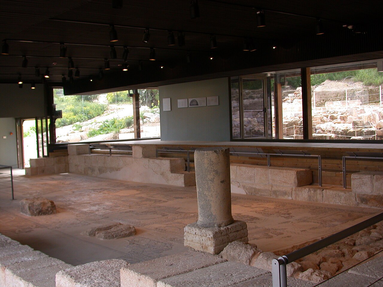 Colonnaded street and ruins at Sepphoris (Zippori)